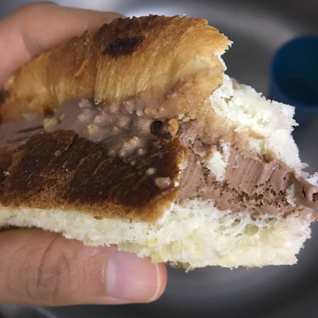 April 12th, 20 - Chocolate ice cream with bread.