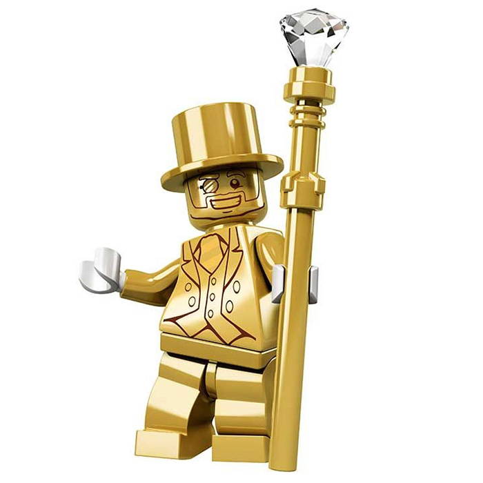 lego gold minifigure