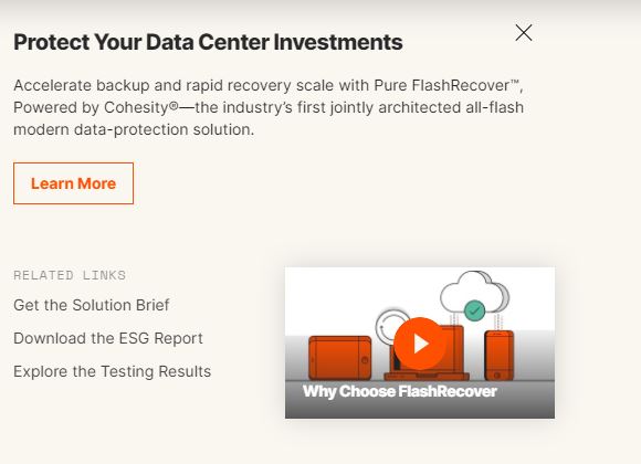 pure storage product / service