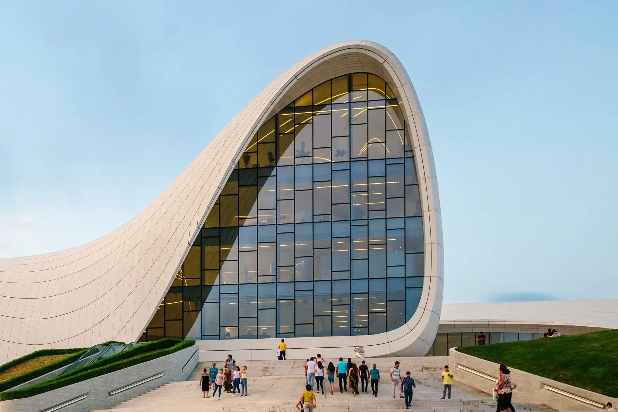 Exploring Heydar Aliyev Center designed by Zaha Hadid in Baku