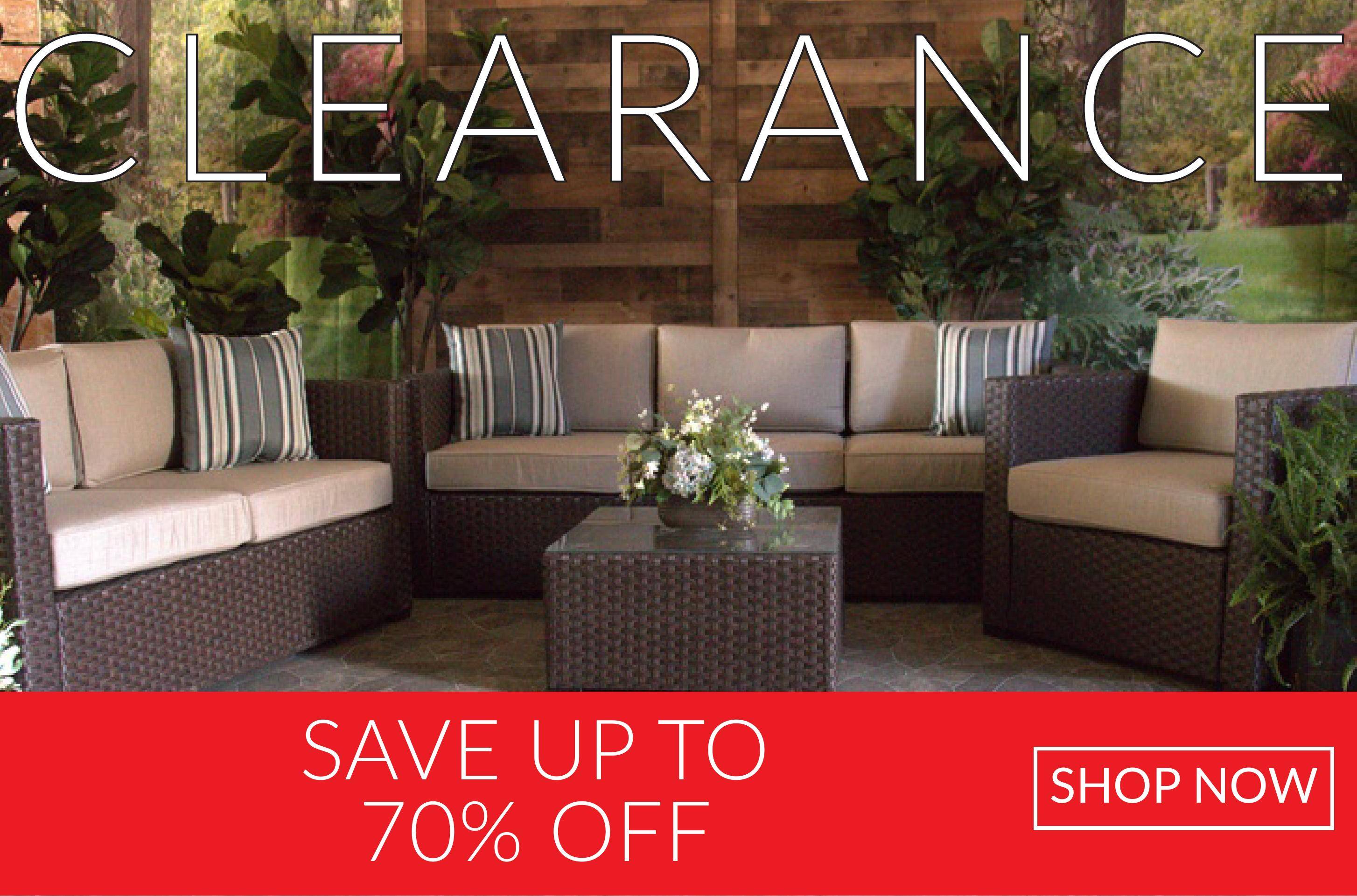 Glen Lake Home and Patio Portofino Wicker Outdoor Seating on Clearance