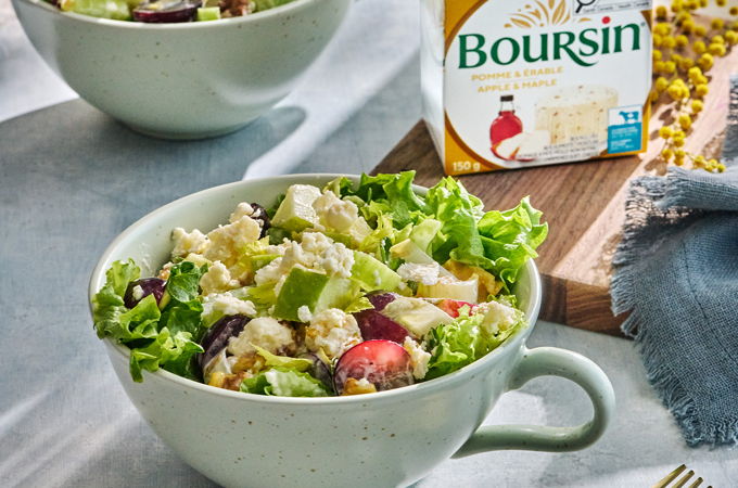 Cheese, Apple and Maple Waldorf Salad