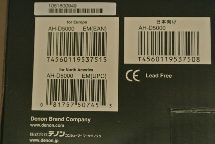 Denon AH-D5000 Headphones [New Open Box/Full Warranty/R...