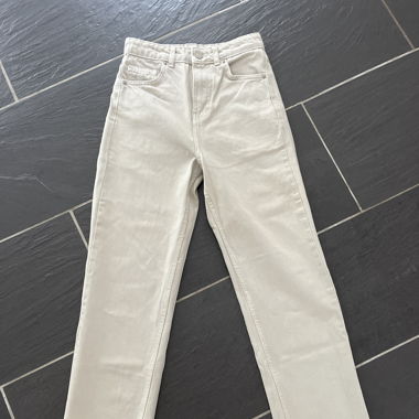 Beige Jeans Hose