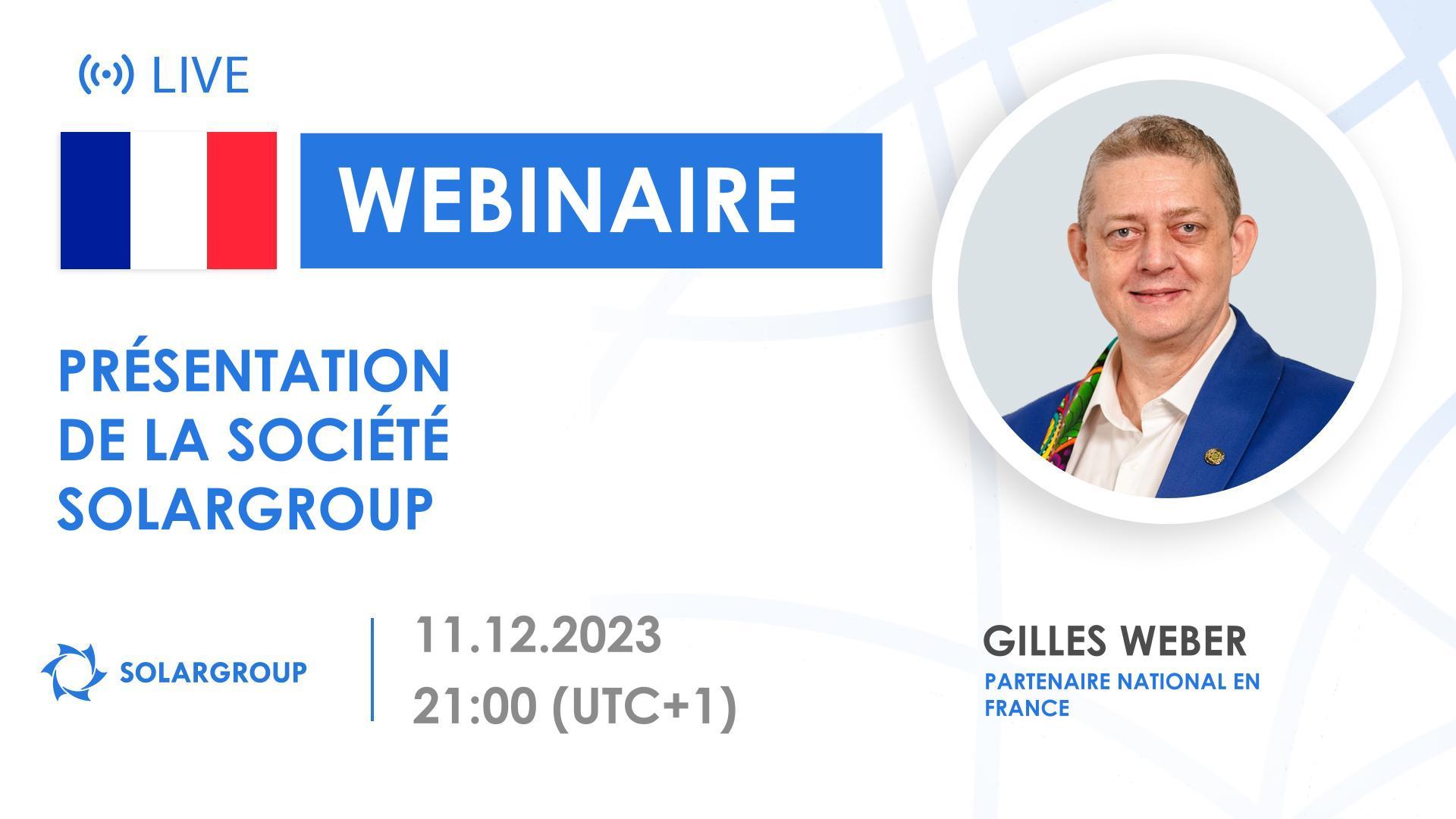 France. Présentation de la société financière internationale SOLARGROUP