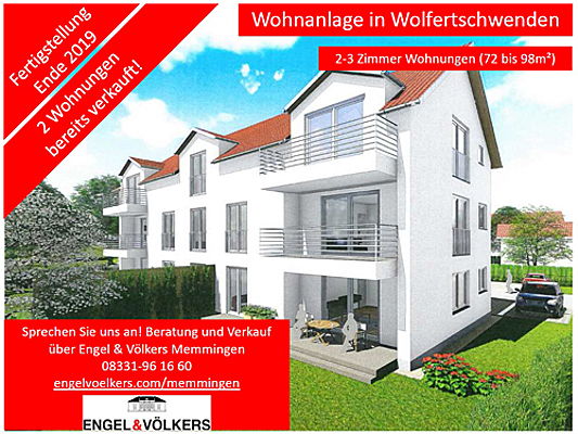  Memmingen
- Wohnanlage in Wolfertschwenden
2 Wohnungen bereits verkauft!