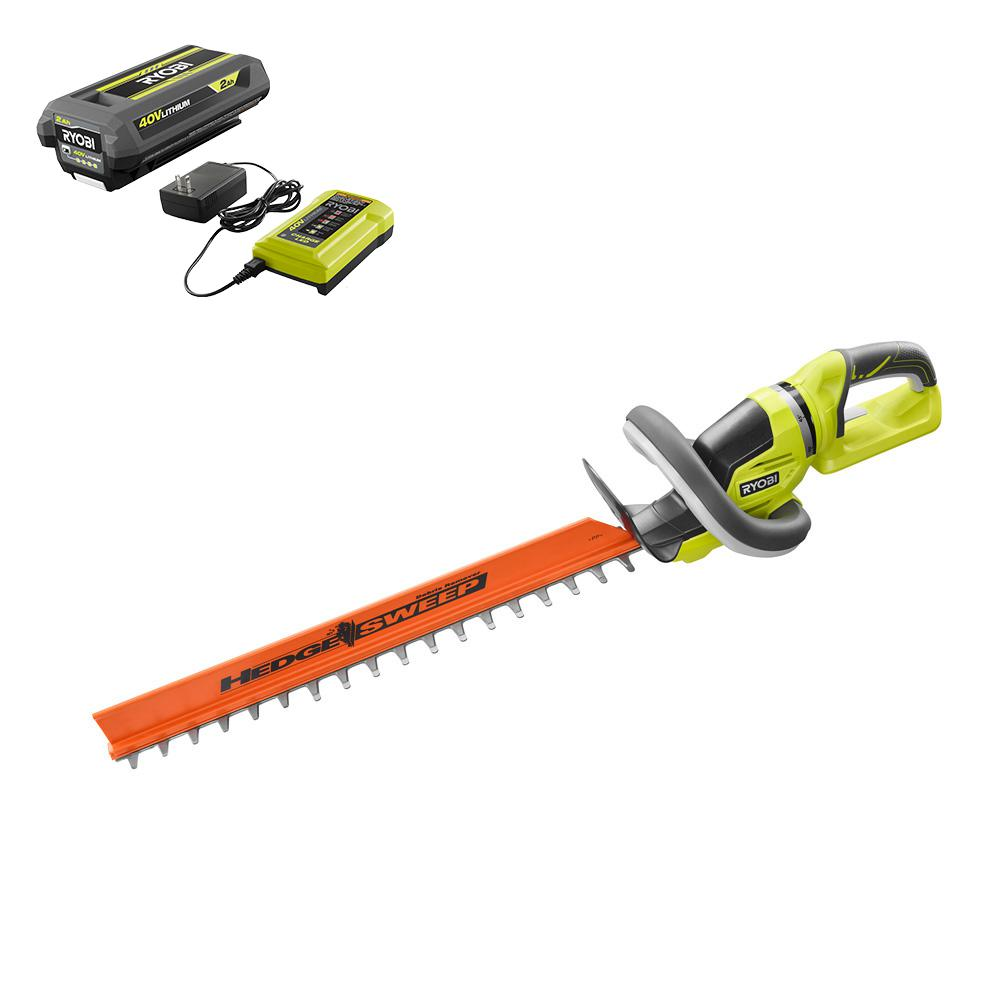 RYOBI 24 in. 40Volt LithiumIon Cordless Hedge Trimmer vs CRAFTSMAN