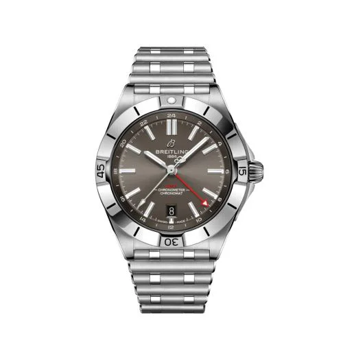 Chronomat 40 GMT Stainless Steel / Grey / Rouleaux