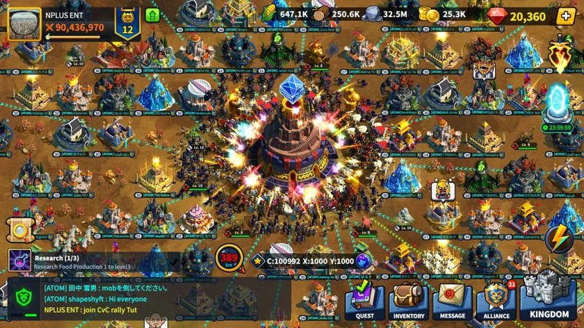 Soldiers attacking a castle in League of Kingdoms, a blockchain-based strategy game with web3 and crypto elements