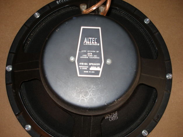 Altec Lansing 416-8a Reference woofers(pair) for selling.