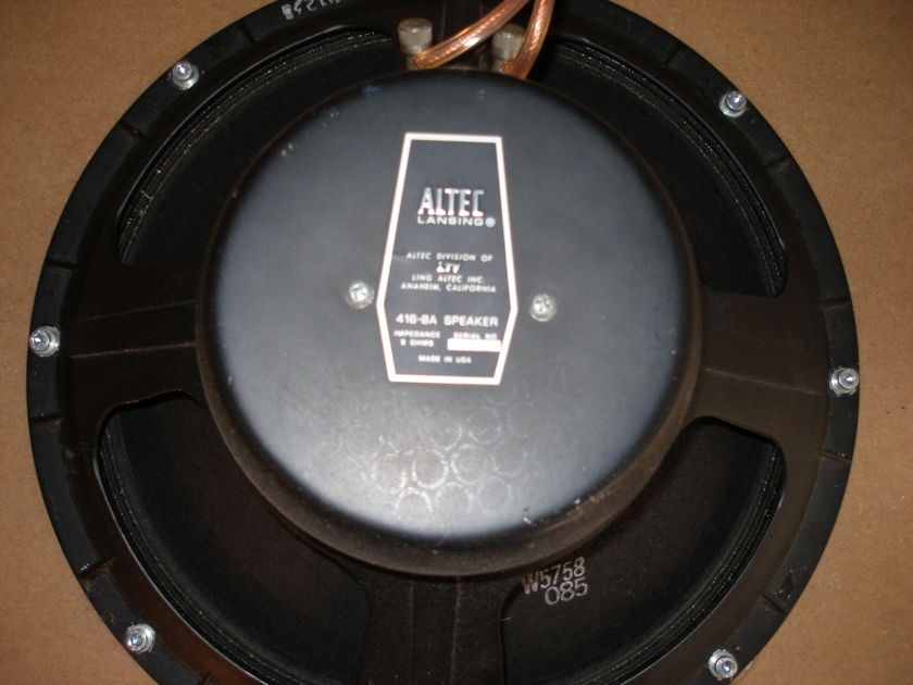 Altec Lansing 416-8a Reference woofers(pair) for selling.