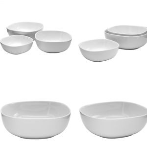 Denmark Tools for Cooks 3-Piece White Stoneware Dinnerware