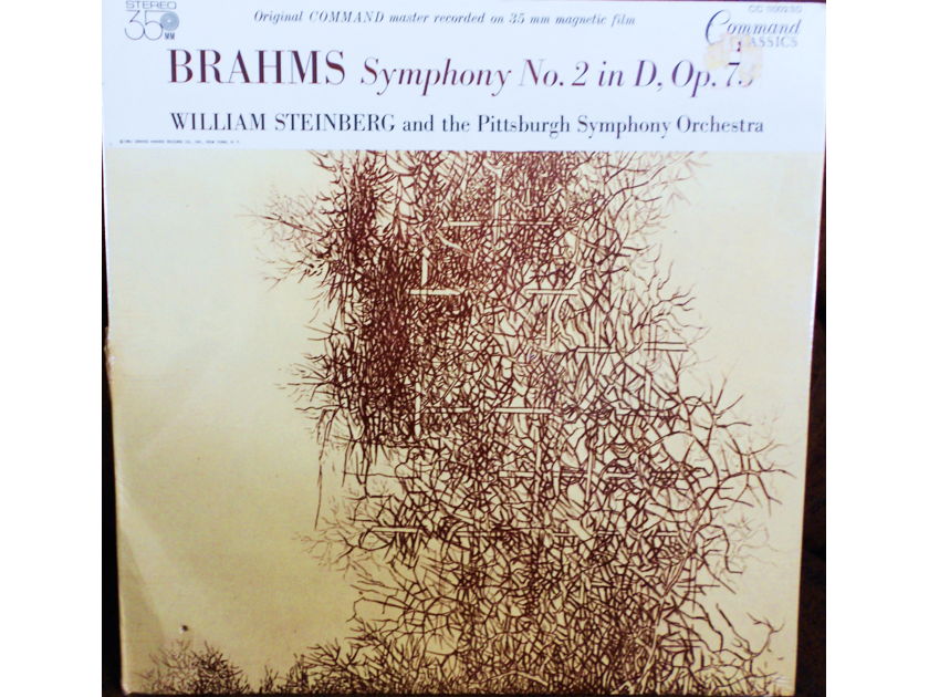 FACTORY SEALED ~ WILLIAM STEINBERG ~  - BRAHMS~SYMPHONY NO. 2 IN D OPUS 73~PITTSBURGH SYMPHONY ORCHESTRA ~  COMMAND CLASSICS CC 11002 SD (1961)