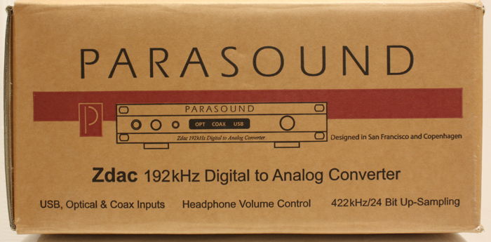 Parasound ZDAC  in Black and Silver. NEW!! Internationa...
