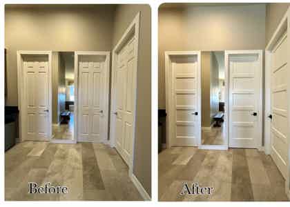 Big Change with 28 Nara Beveled Interior Doors in New River AZ Home