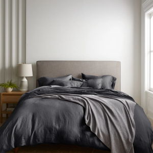 Linen Duvet Cover King Set | Quince - Charcoal