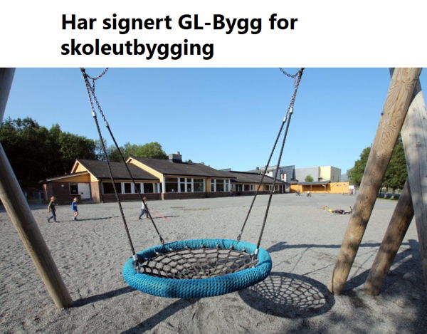 Har signert GL-Bygg for skoleutbygging