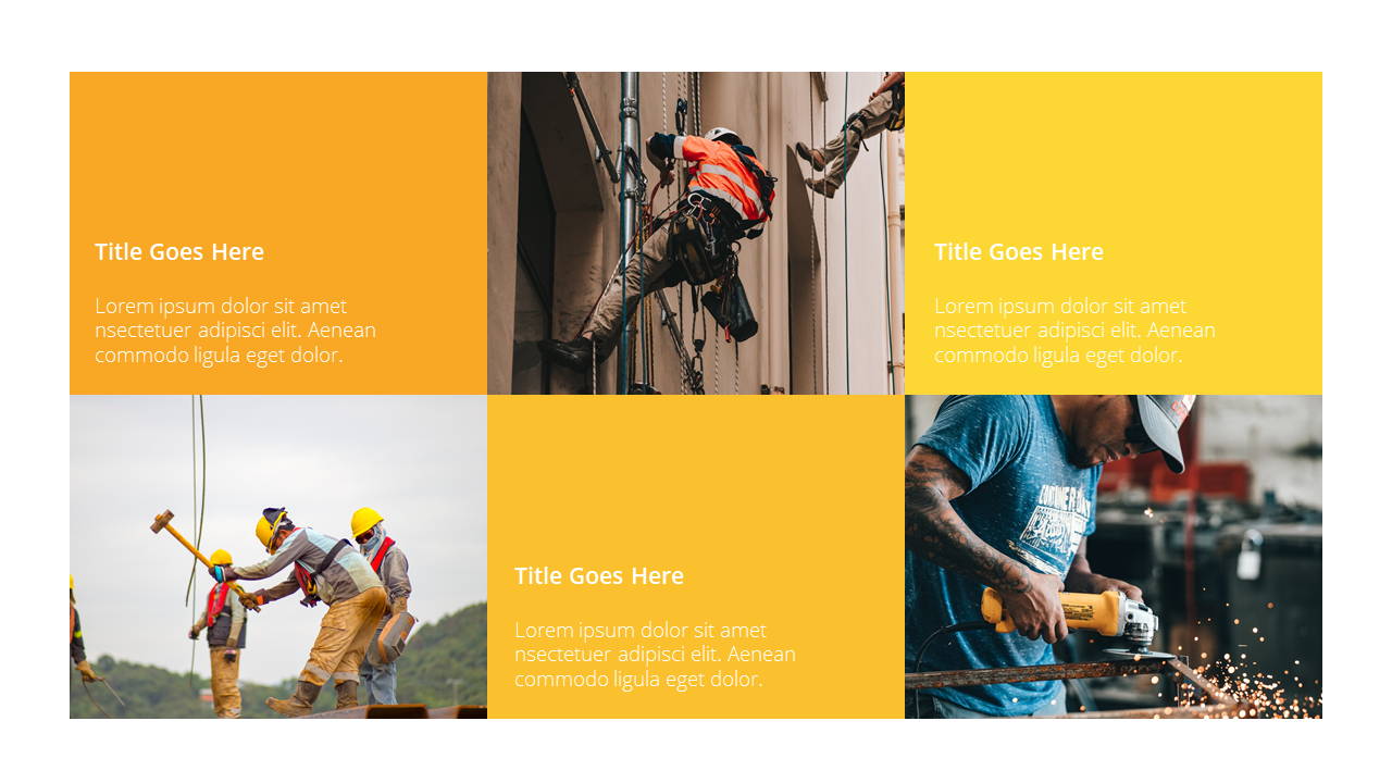 Modern X Construction Presentation Template