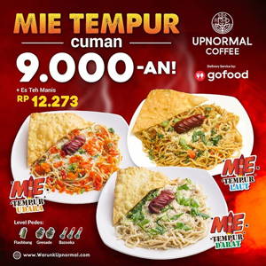 Warunk Upnormal: PROMO MIE TEMPUR cuman Rp 9.000-an! sampai