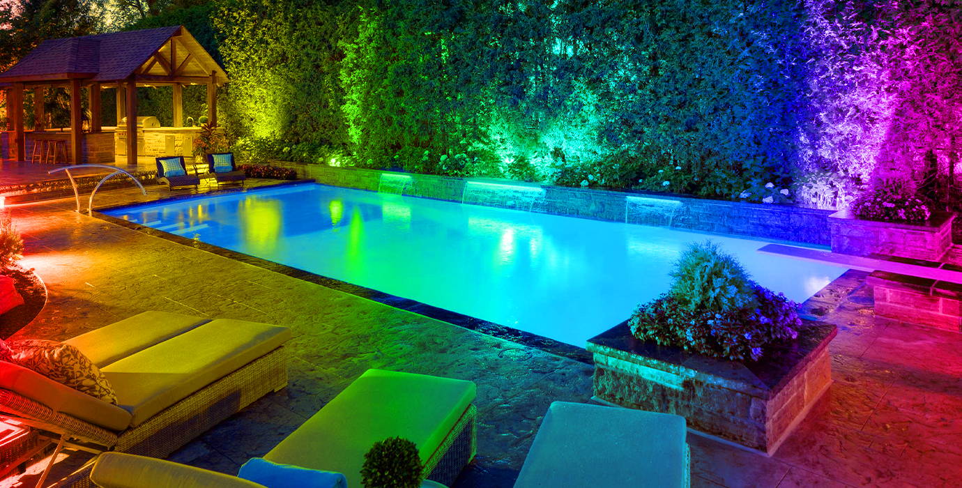 color changing flood lights swimming pool