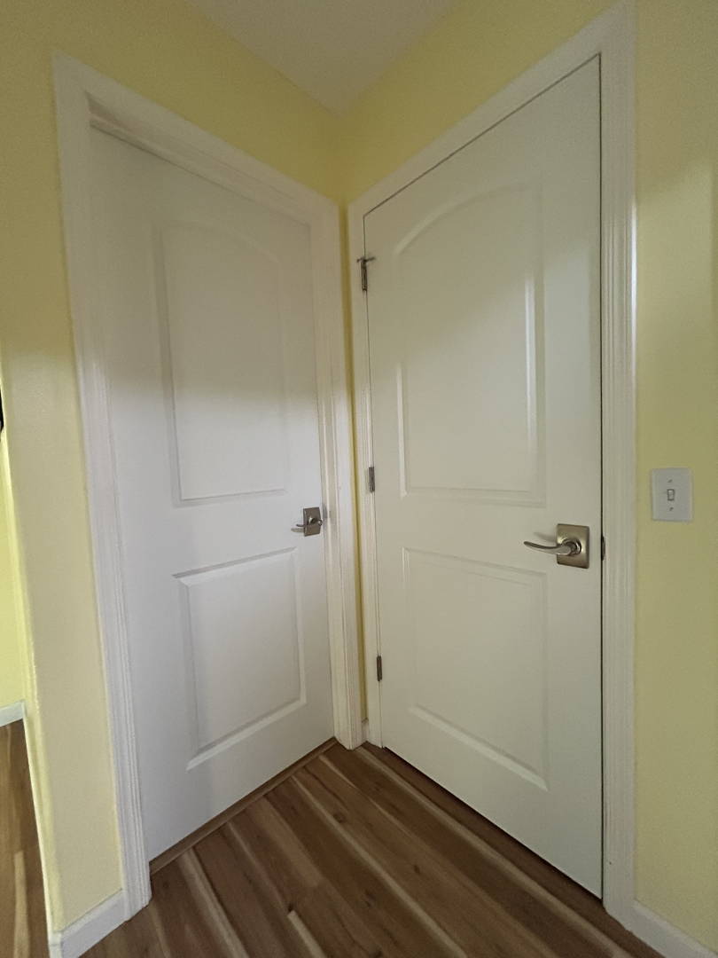 Installed interior door