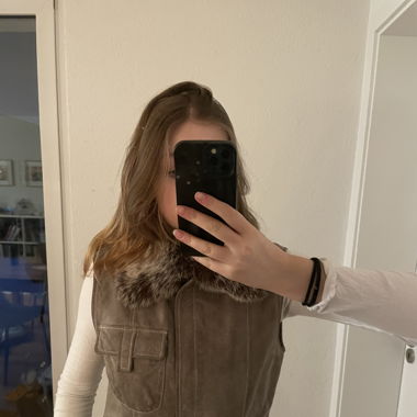 leather gilet