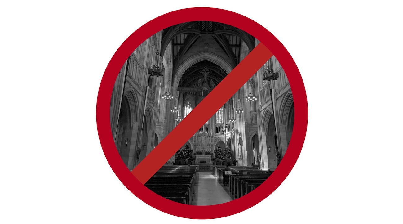 No Churches Allowed–Artwork and Photo by Declan McCullagh