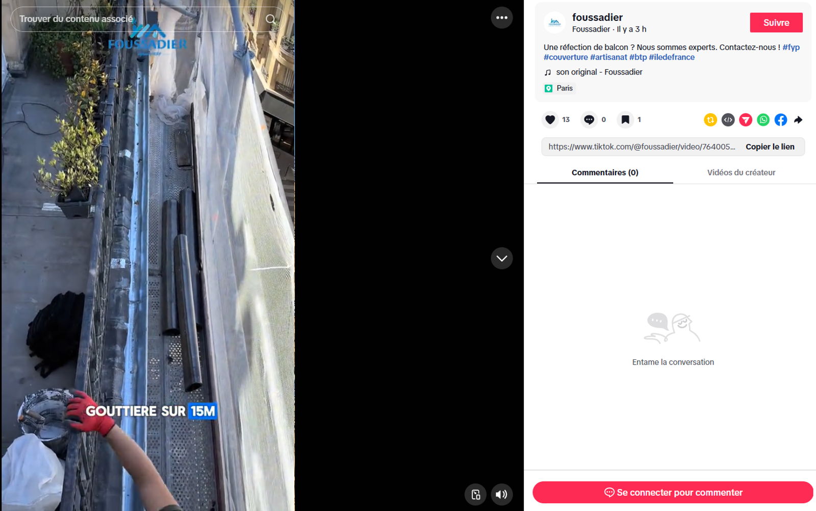 Clichy : La précision Foussadier au service du bâti parisien.