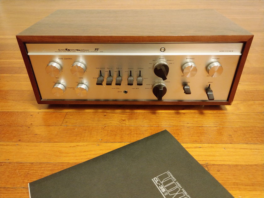 Luxman CL35 MkIII Tube Preamp, Phono Stage - with Manual, Works and Looks Great