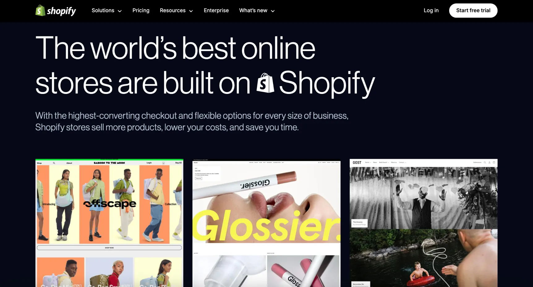 Shopify online store