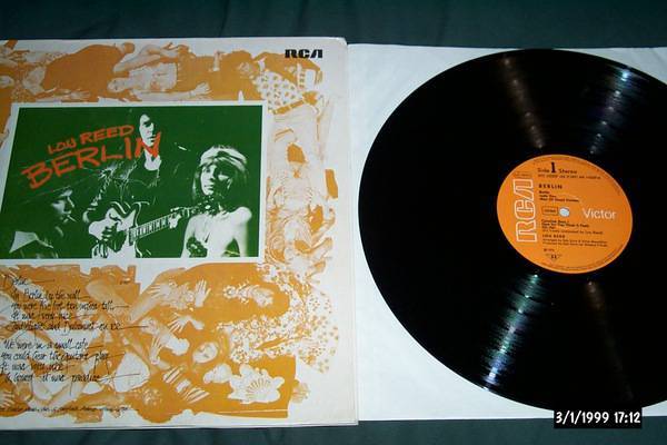 Lou Reed Berlin With Gatefold Cover Lp