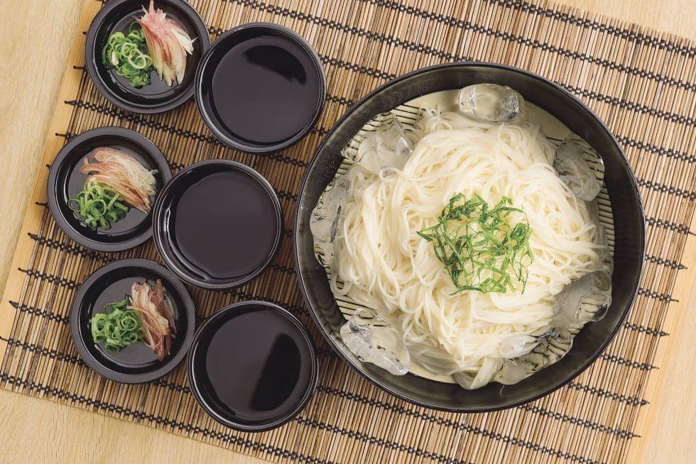 Somen noodle bowl with 4 soup cups set - Image 2