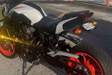 2020 YAMAHA MT-07 motorcycle for rent near Hollywood, FL