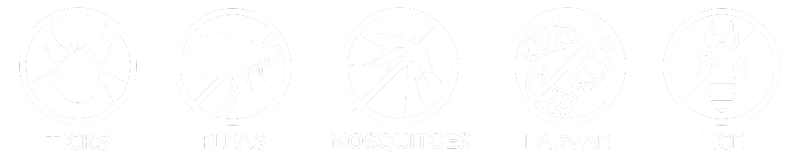 Ticks - Fleas - Mosquitoes - Larvae- Lice