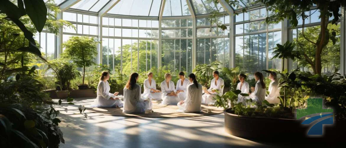 Healthcare professionals cultivating a mindful community at the hospital.