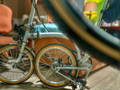 Foucs sur un Brompton pliant