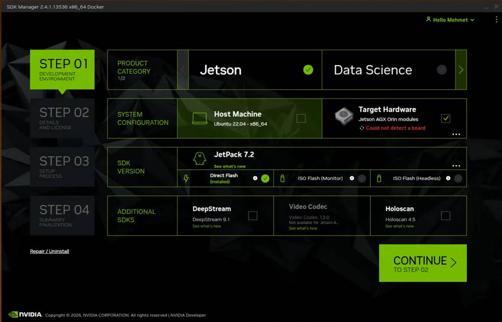 SDK Manager step-1