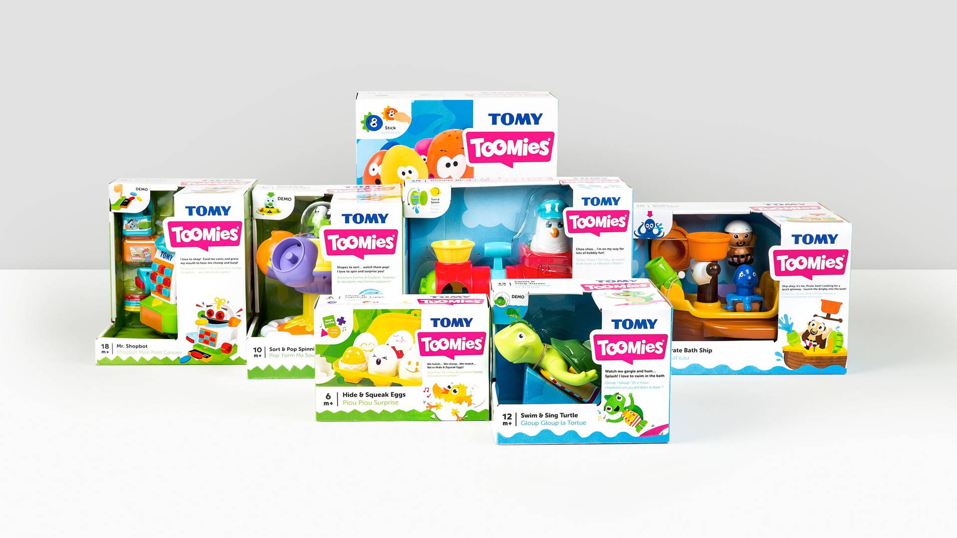 Featured image for TOMY Toys Get a Friendly and Colorful New Look