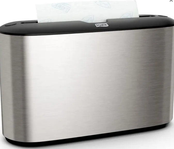 Counter Top Slimline Hand Towel Disp Stainless Steel