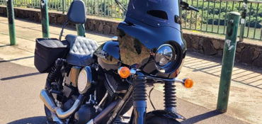 2014 HARLEY-DAVIDSON FXDB DYNA STREET BOB (VIVID BLACK) motorcycle for rent near Lihue, HI