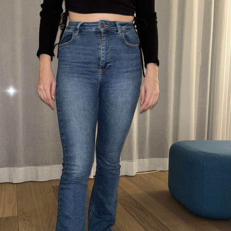 Subdued flared jeans