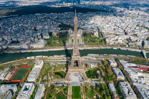 Paris: Skyline View from the Eiffel Tower's 2nd Floor