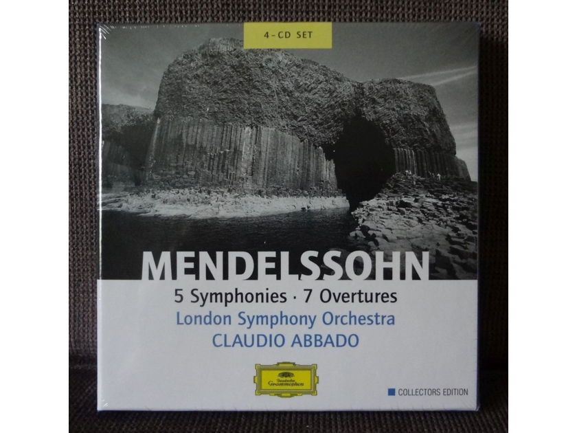 Mendelssohn, Felix  - 5 Symphonies, 7 Overtures - Abbado/LSO, DG,  4 CD box set - new/factory sealed