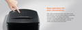 Easy operation for your convenience With Light-operated function, the motor works automatically once the sensor detects something to be shredded. This heavy-duty paper shredder for home and office use is easy to be moved or fixed with 4 removable universal casters and lock on the front ones.