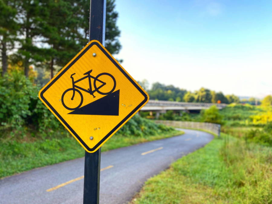 自転車の坂道