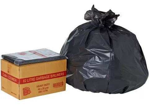 82L BLACK Extra Heavy Duty Bin Liner
