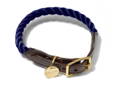 Indigo Ombre Cotton Rope Dog Collar