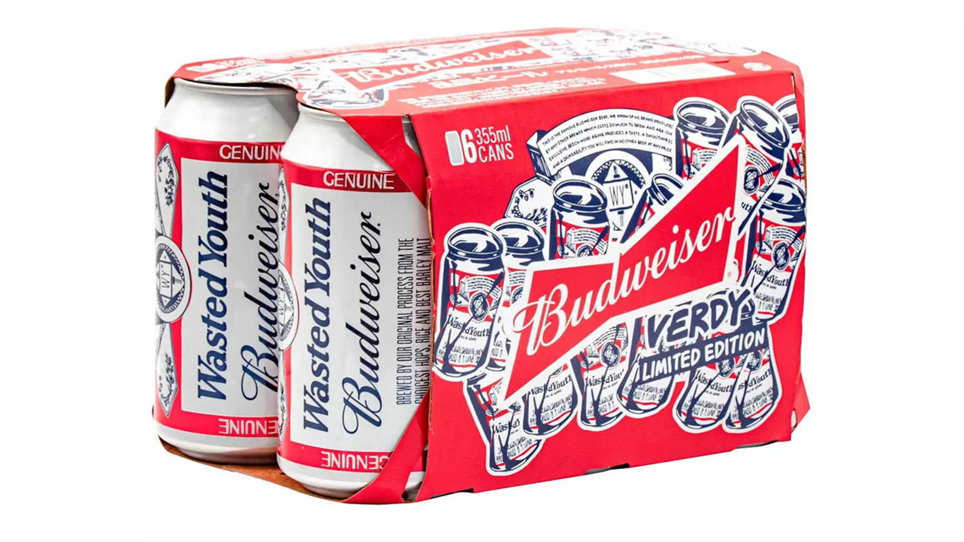 verdy wasted youth Budweiser フラワー缶　ＸLサイズ