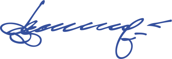 Подпись Виктора Януковича (векторный рисунок)