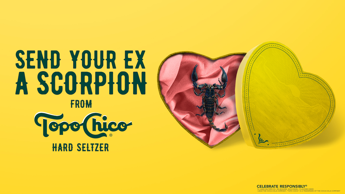Thinking About Your Ex This Valentine’s Day? Send Them A Scorpion, Courtesy Of Topo Chico